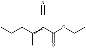 ethyl 2-cyano-3-methylhex-2-enoate Structure