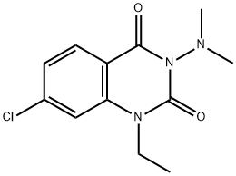 2,4(1H,3H)-Quinazolinedione, 7-chloro-3-(dimethylamino)-1-ethyl- Structure
