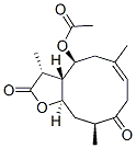 (3R,3aS,4S,6E,10S,11aR)-4-Acetoxy-3a,5,8,10,11,11a-hexahydro-3,6,10-trimethylcyclodeca[b]furan-2,9(3H,4H)-dione Structure