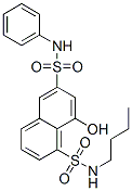 N1-butyl-8-hydroxy-N6-phenylnaphthalene-1,6-disulphonamide Structure