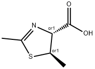 4-Thiazolecarboxylicacid,4,5-dihydro-2,5-dimethyl-,trans-(9CI) Structure