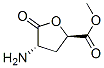 2-Furancarboxylic acid, 4-aminotetrahydro-2-methyl-5-oxo-, (2R,4S)- (9CI) Structure