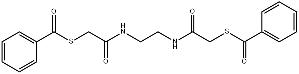 N,N'-bis(S-benzoylmercaptoacetamido)ethylenediamine Structure