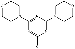 2-CHLORO-4,6-DIMORPHOLIN-4-YL-1,3,5-TRIAZINE Structure