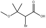 2-브로모-3-메톡시-3-메틸부탄산 구조식 이미지