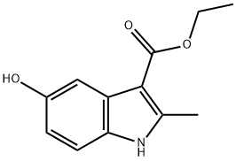 ETHYL 5-HYDROXY-2-METHYLINDOLE-3-CARBOXYLATE Structure