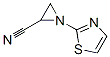 2-Aziridinecarbonitrile,  1-(2-thiazolyl)- Structure