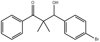 3-(4-bromophenyl)-3-hydroxy-2,2-dimethyl-1-phenyl-propan-1-one 구조식 이미지