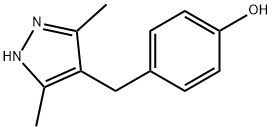 4-[(3,5-디메틸-1H-피라졸-4-YL)메틸]벤젠올 구조식 이미지