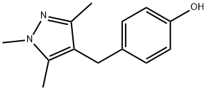 4-[(1,3,5-트리메틸-1H-PYRAZOL-4-YL)메틸]벤젠올 구조식 이미지