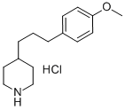 4-(3-(4-Methoxyphenyl)propyl)piperidine hydrochloride Structure