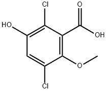 2,5-Dichloro-3-hydroxy-6-methoxybenzoic acid Structure