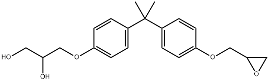 BISPHENOL A (2 3-DIHYDROXYPROPYL) GLYCID 구조식 이미지