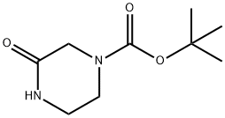 1-Boc-3-oxopiperazine 구조식 이미지