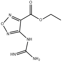 1,2,5-옥사디아졸-3-카르복실산,4-[(아미노이미노메틸)아미노]-,에틸에스테르 구조식 이미지