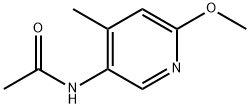N-(6-메톡시-4-메틸피리딘-3-일)아세타미드 구조식 이미지