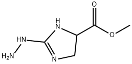 1H-Imidazole-4-carboxylicacid,2-hydrazino-4,5-dihydro-,methylester(9CI) Structure