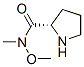 2-피롤리딘카르복사미드,N-메톡시-N-메틸-,(2S)-(9CI) 구조식 이미지