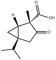Bicyclo[3.1.0]hexane-2-carboxylic acid, 2-methyl-5-(1-methylethyl)-3-oxo-, (1S,2S,5S)- (9CI) 구조식 이미지