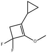 시클로부텐,1-시클로프로필-3,3-디플루오로-2-메톡시-(9CI) 구조식 이미지