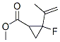 Cyclopropanecarboxylic acid, 2-fluoro-2-(1-methylethenyl)-, methyl ester, 구조식 이미지