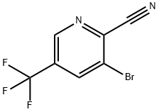 2-피리딘탄소니트릴,3-브로모-5-(트리플루오로메틸)- 구조식 이미지