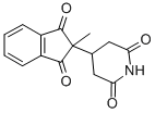 3-(2-(1,3-Dioxo-2-methylindanyl))glutarimide Structure