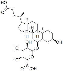 하이오데옥시콜레이트-6-O-글루쿠로나이드 구조식 이미지