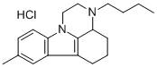 1,10-Trimethylene-2-butyl-8-methyl-1,2,3,4-tetrahydropyrazino(1,2-a)in dole hydrochloride Structure