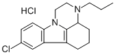 1,10-Trimethylene-2-propyl-8-chloro-1,2,3,4-tetrahydropyrazino(1,2-a)i ndole hydrochloride Structure