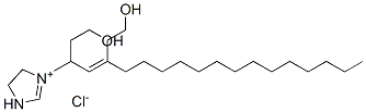 1,3-Bis(2-hydroxyethyl)-2-heptadecenyl imidazolinium chloride Structure