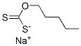 sodium O-pentyl dithiocarbonate Structure