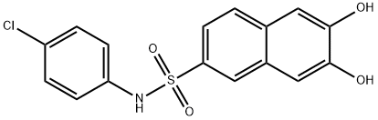 N-(4-chlorophenyl)-6,7-dihydroxynaphthalene-2-sulphonamide Structure