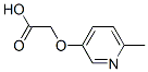 아세트산,[(6-메틸-3-피리디닐)옥시]-(9CI) 구조식 이미지