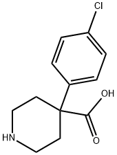 4-(4-클로로페닐)피페리딘-4-카복실산 구조식 이미지