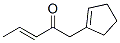 3-Penten-2-one,1-(1-cyclopenten-1-yl)-,(3E)-(9CI) Structure