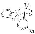 1,4-Epoxy-1H,3H-(1,4)oxazepino(4,3-a)benzimidazole, 4,5-dihydro-1-(3-c hlorophenyl)- 구조식 이미지