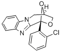 1,4-Epoxy-1H,3H-(1,4)oxazepino(4,3-a)benzimidazole, 4,5-dihydro-1-(2-c hlorophenyl)- Structure