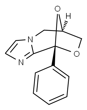 6,7-Dihydro-9-phenyl-6,9-epoxy-5H,9H-imidazo(2,1-c)(1,4)oxazepine Structure
