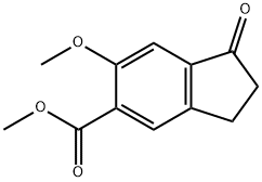 1H-Indene-5-carboxylic acid, 2,3-dihydro-6-methoxy-1-oxo-, methyl ester 구조식 이미지