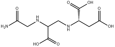 N-[2-[(2-아미노-2-옥소에틸)아미노]-2-카르복시에틸]-L-아스파르트산 구조식 이미지