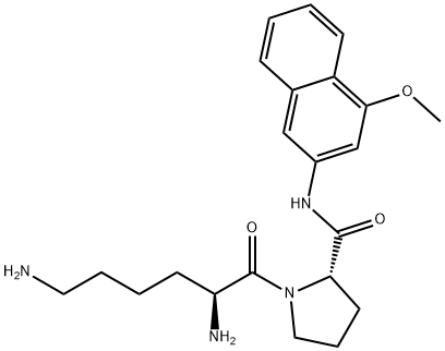 LYS-PRO 4-METHOXY-B-NAPHTHYLAMIDE*DIHYDR OCHLORIDE 구조식 이미지