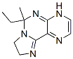 Imidazo[1,2-c]pteridine, 6-ethyl-4,6,8,9-tetrahydro-6-methyl- (9CI) 구조식 이미지