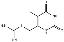 Carbamimidothioic acid, (1,2,3,6-tetrahydro-5-methyl-2,6-dioxo-4-pyrimidinyl)methyl ester (9CI) Structure