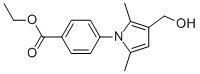 4-[3-(HYDROXYMETHYL)-2,5-DIMETHYL-1H-PYRROL-1-YL]-BENZOIC ACID ETHYL ESTER Structure