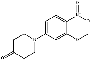 1-(3-Methoxy-4-nitrophenyl)piperidin-4-one Structure