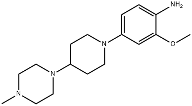 2-Methoxy-4-[4-(4-methylpiperazin-1-yl)piperidin-1-yl]aniline 구조식 이미지