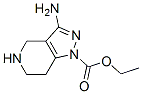 1H-Pyrazolo[4,3-c]pyridine-1-carboxylicacid,3-amino-4,5,6,7-tetrahydro-,ethyl 구조식 이미지