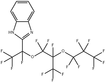 PERFLUORO(5-METHYL-3,6-DIOXANONAN-2-YL)-2-1H-BENZIMIDAZOLE Structure