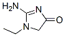 2-amino-1-ethyl-1,5-dihydro-4H-imidazol-4-one Structure